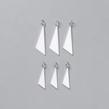 S925 Silver Triangle Sheet Charms for DIY Jewelry Making