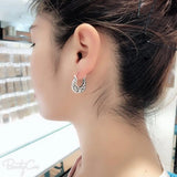 Vintage Thai Silver Woman Earrings Classic Silver Jewelry