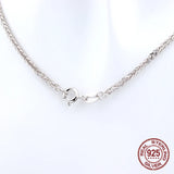 S925 Silver Woman Necklace - Sterling Silver Chain Gift