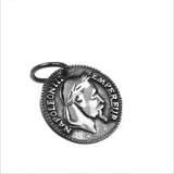 S925 Sterling Silver Face Coin Pendant Thai Silver Couple Round Face Pendant
