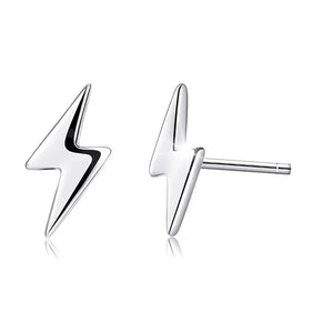S925 Sterling Silver Lightning Earrings High-End Jewelry