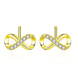 S925 Sterling Silver 8-Shaped Earrings Boutique Jewelry