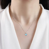S925 Sterling Silver Mengdao Necklace with Moonstone Pendant