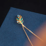 S925 Sterling Silver Chinese Necklace Female Ins Cold Style Clavicle Chain