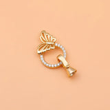 S925 Sterling Silver DIY Jewelry Butterfly Pearl Clasp