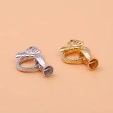 S925 Sterling Silver DIY Jewelry Butterfly Pearl Clasp