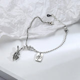 S925 Sterling Silver Bunny Girlfriend Bracelet