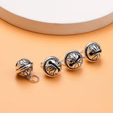 S925 Sterling Silver Thai Silver Bell Pendant DIY Bracelet Accessory