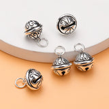 S925 Sterling Silver Thai Silver Bell Pendant DIY Bracelet Accessory