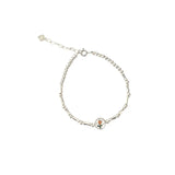 S925 Sterling Silver Tulip Coin Bracelet for Women