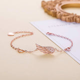 S925 Sterling Silver Angel Wing Bracelet