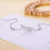 S925 Sterling Silver Angel Wing Bracelet