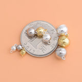 S925 Sterling Silver Double Ring Magnetic Clasp for DIY Bracelet
