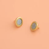 S925 Sterling Silver Double Ring Magnetic Clasp for DIY Bracelet