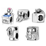 S925 Sterling Silver Cat Bracelet DIY Accessories Beads
