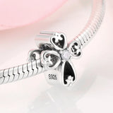 S925 Sterling Silver Hollow Cross Beads DIY Bracelet Accessories
