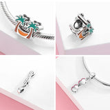 S925 Sterling Silver Seaside Vacation Travel Beads Pendant DIY Jewelry