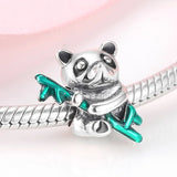 S925 Sterling Silver Animal Bracelet Enamel Beads