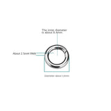 S925 Sterling Silver Button Accessories Mechanical Round Buckle