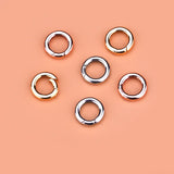 S925 Sterling Silver Button Accessories Mechanical Round Buckle