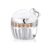 S925 Sterling Silver Ice Cream Enamel Beads DIY Accessories