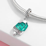 S925 Sterling Silver Ice Cream Enamel Beads DIY Accessories