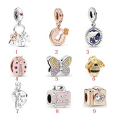 S925 Sterling Silver Dangle Charms for Pandora Bracelets