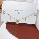 S925 Sterling Silver Ruyi Lock Anklet, Fresh Women's Anklet