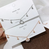S925 Sterling Silver Ruyi Lock Anklet, Fresh Women's Anklet