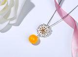 S925 Sterling Silver Pendant Base for Round Beads