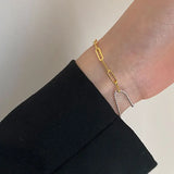 S925 Sterling Silver Separation Rice Bracelet Female Ins Wind Delicate