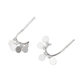 S925 Round Silver Earrings for Women