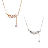 S925 Silver Zircon Necklace for Women
