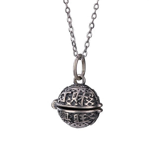 Silver Gawu Box Pendant Retro Ding Cai Prosperous Women's Sachet Bell
