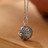 Silver Gawu Box Pendant Retro Ding Cai Prosperous Women's Sachet Bell