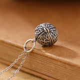 Silver Gawu Box Pendant Retro Ding Cai Prosperous Women's Sachet Bell