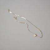 S925 Sterling Silver Gilded Bracelet Women's Love Pin Hand Jewelry