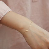S925 Sterling Silver Gilded Bracelet Women's Love Pin Hand Jewelry