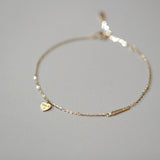 S925 Sterling Silver Gilded Bracelet Women's Love Pin Hand Jewelry