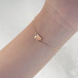 S925 Sterling Silver Gilded Love Bracelet Ins-Style Feminine Sense