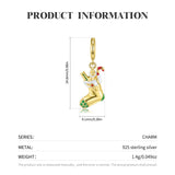 S925 Sterling Silver Gold-Plated Christmas Stockings Pendant