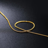S925 Sterling Silver Plated Sweater Chain Necklace Adjustable
