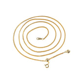 S925 Sterling Silver Plated Sweater Chain Necklace Adjustable