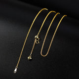 S925 Sterling Silver Plated Sweater Chain Necklace Adjustable