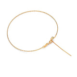 S925 Silver Gold-Plated Beaded Chain Bracelet for Women