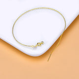 S925 Silver Gold-Plated Beaded Chain Bracelet for Women