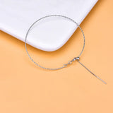 S925 Silver Gold-Plated Beaded Chain Bracelet for Women
