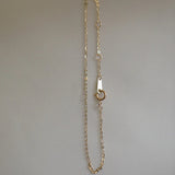 S925 Sterling Silver Gold-Plated Bracelet Very Thin Bare Chain