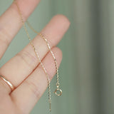 S925 Sterling Silver Gold-Plated Bracelet Very Thin Bare Chain