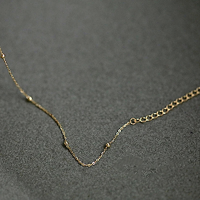 S925 Silver Gold-Plated Bean Beaded Bracelet